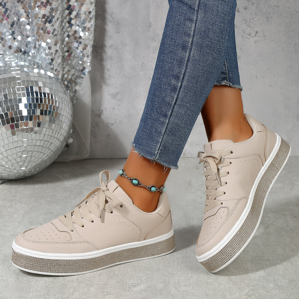 2025 New Grid Style Fashion Trend Multi-functional Comfort Anti-slip Women's Platform Shoes, suitable for outdoor activities and women's casual shoes
