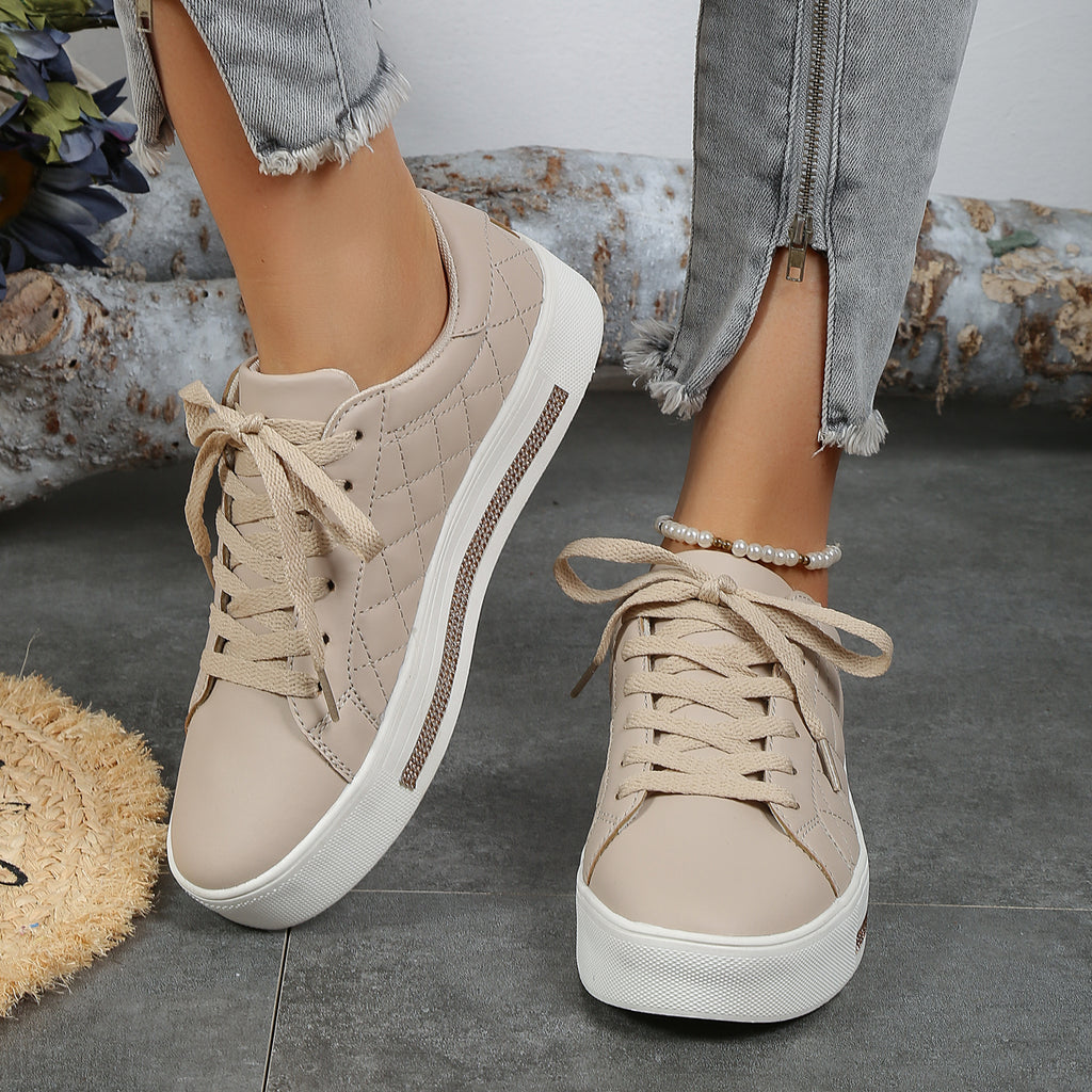 2025 New Grid Style Fashion Trend Multi-functional Comfort Anti-slip Women's Platform Shoes, suitable for outdoor activities and women's casual shoes