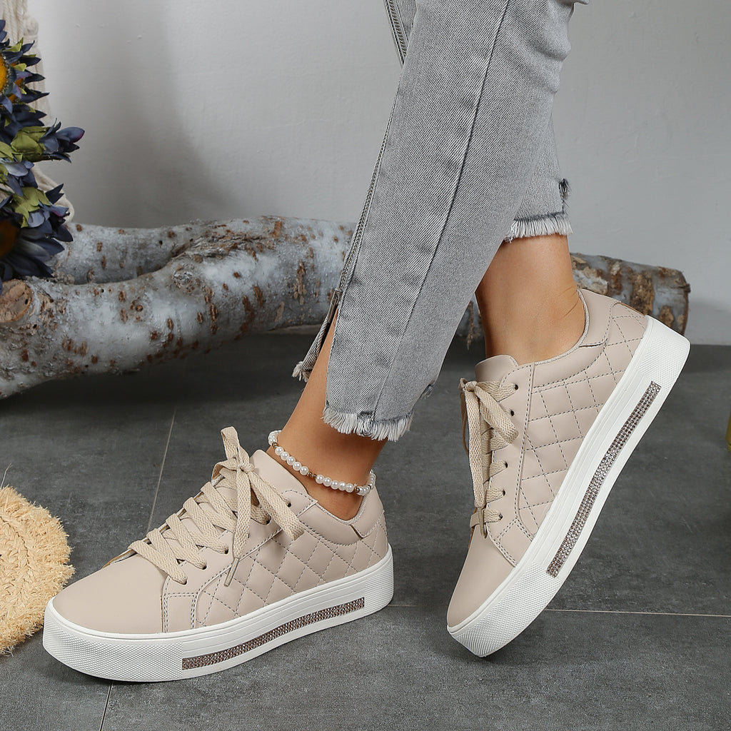 2025 New Grid Style Fashion Trend Multi-functional Comfort Anti-slip Women's Platform Shoes, suitable for outdoor activities and women's casual shoes