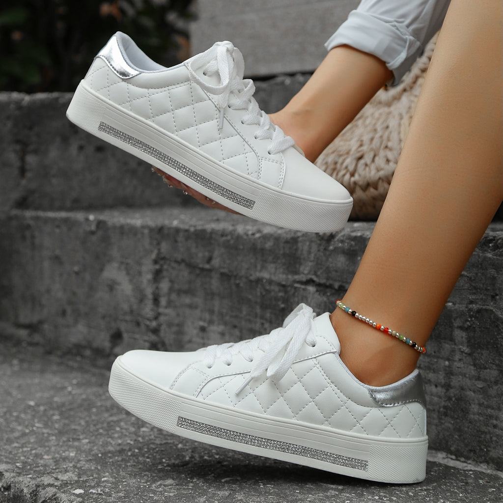 2025 New Grid Style Fashion Trend Multi-functional Comfort Anti-slip Women's Platform Shoes, suitable for outdoor activities and women's casual shoes