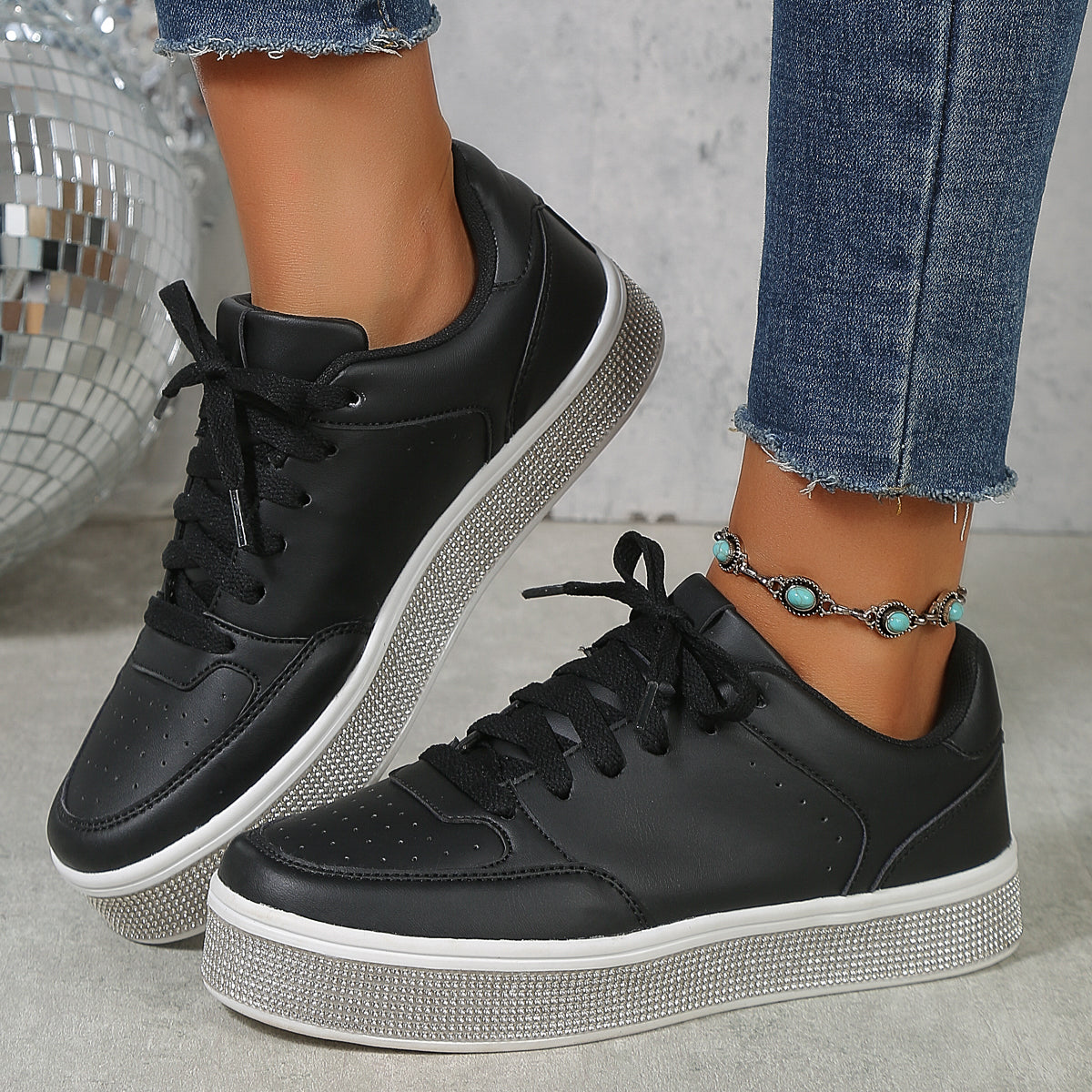2025 New Grid Style Fashion Trend Multi-functional Comfort Anti-slip Women's Platform Shoes, suitable for outdoor activities and women's casual shoes