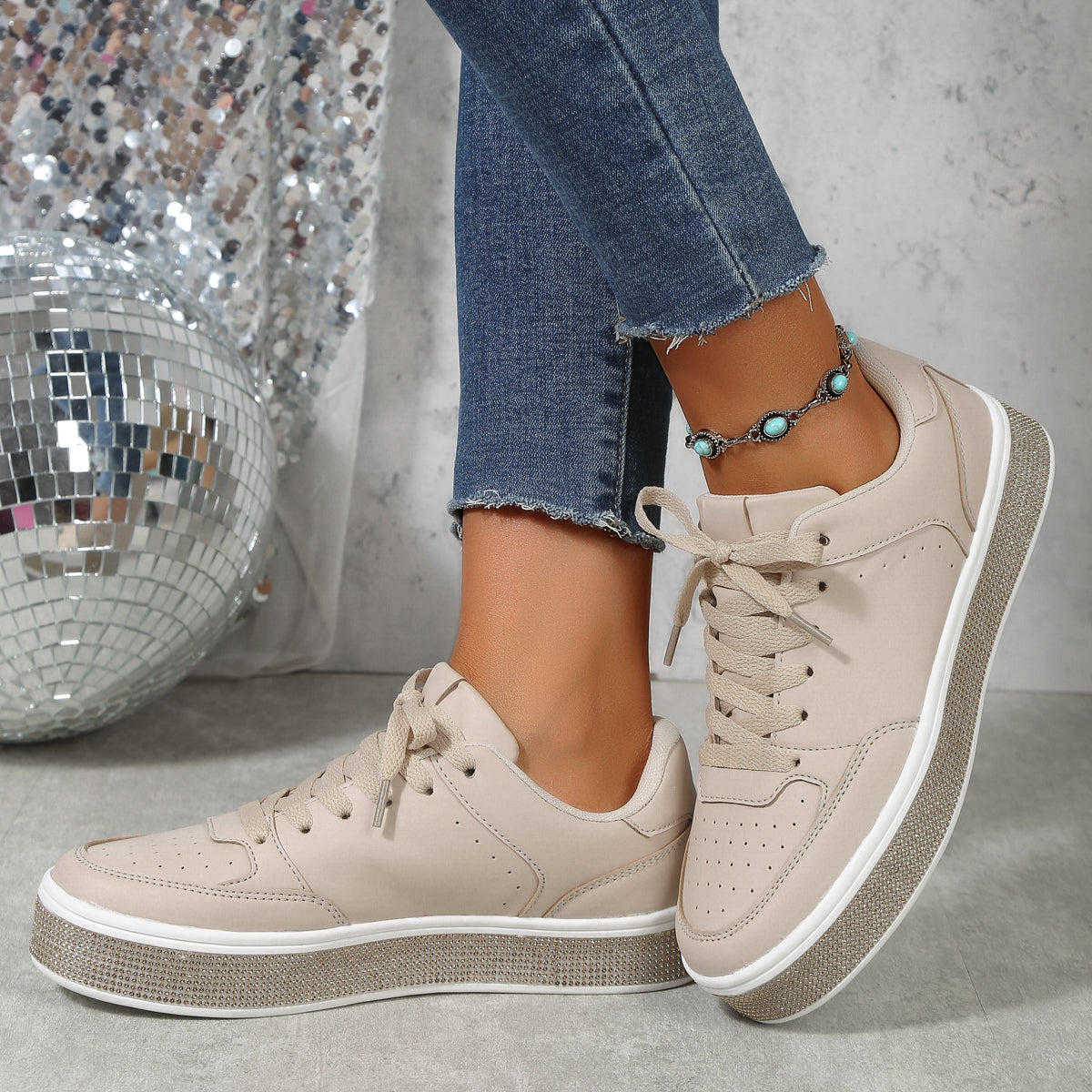 2025 New Grid Style Fashion Trend Multi-functional Comfort Anti-slip Women's Platform Shoes, suitable for outdoor activities and women's casual shoes