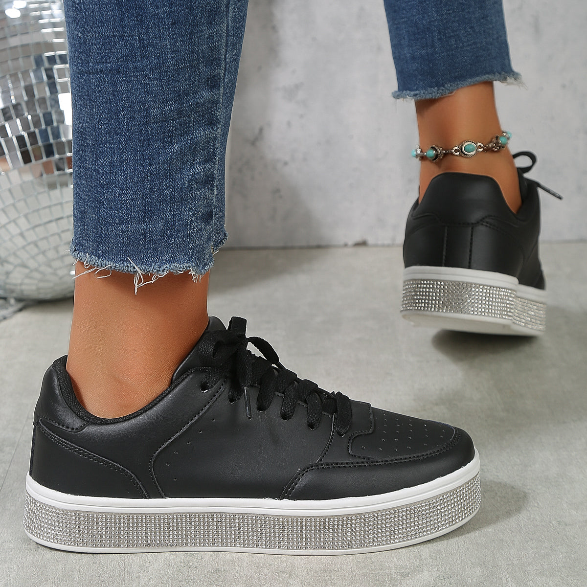 2025 New Grid Style Fashion Trend Multi-functional Comfort Anti-slip Women's Platform Shoes, suitable for outdoor activities and women's casual shoes