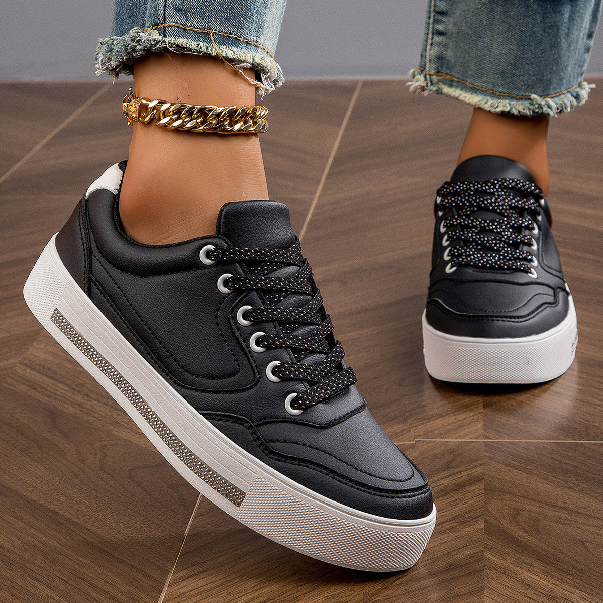 2025 New Grid Style Fashion Trend Multi-functional Comfort Anti-slip Women's Platform Shoes, suitable for outdoor activities and women's casual shoes